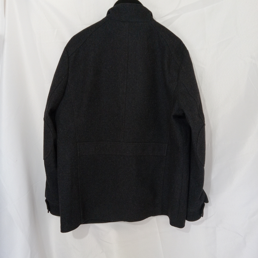 Express Jacket Mens Large Wool Blend Utility Pockets Full Zip Snap Front - Picture 7 of 14
